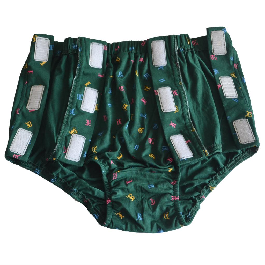 Maxbell Maxbell Men's Breathable Cotton Underwear Patient Reusable Snap-On Incontinence Pant M
