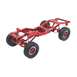 Maxbell 1:12 Scale RC Car Body Chassis Frame with Wheel Tire for MN82 LC79 Truck DIY red