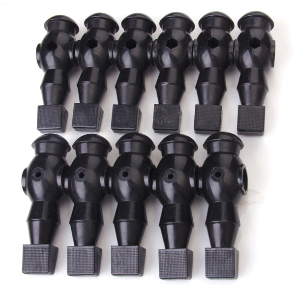 Maxbell 11 Pieces 5/8" Foosball Man Replacement Dynamo Table Soccer Player Black