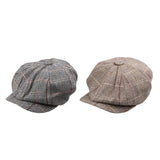 Maxbell 2pieces Newsboy Golf Flat Gatsby Hat Driving Beret Baker Peaked Cap