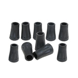 Maxbell Maxbell 10 Pieces Rubber Tip For Hiking Trekking Pole Cane Walking Stick Crutches