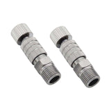 Maxbell 2 Pieces Air Brush Quick Release Coupling Adapter No Rust for Air Compressor Without Valve