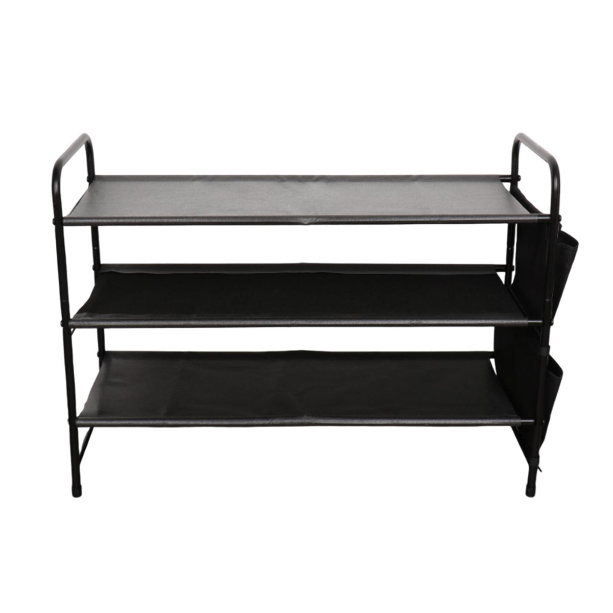 Maxbell Shoe Rack Vertical Metal Storage Organizer for Bedroom Small Space Apartment 3 Layer