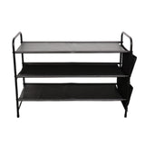 Maxbell Shoe Rack Vertical Metal Storage Organizer for Bedroom Small Space Apartment 3 Layer