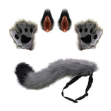 Maxbell Cosplay Role Playing Props Christmas Fancy Accessories Cosplay Set for Women Gray Black