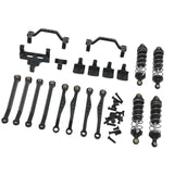 1/16 RC Car Metal Upgrade Kits Front and Rear Shock Brackets for C64 Crawler Black