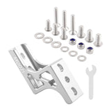 Maxbell Folding Bike Nose Light Converter Sturdy Three-hole Pig Nose Lifter for Bike Silver