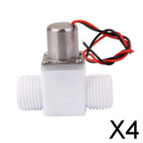 Maxbell 4xPlastic Toilet Closestool 20mm Male Thread Bi-stable Pulse Solenoid Valve