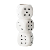 Maxbell Dice Vase Table Centerpiece Creative Ceramic Vase for Bookshelf Desktop Cafe S