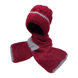Maxbell Womens Hooded Scarf Versatile Hat Scarf Set for Walking Hiking Autumn Winter