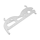 Maxbell Maxbell Bicycle Chain Checker Bike Chains Gauge Measuring Ruler Silver