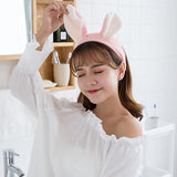 Maxbell Maxbell Women Girls Elastic Washing Face Shower Headband Makeup Hair Band Pink
