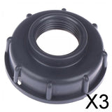 Maxbell 3xFood Grade Drain Adapter Coarse Thread Water Tote Tank Adapter for IBC Tanks 1.37inch