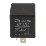 Maxbell DC12V 20A 6Pin Windscreen Wiper Relay+ZT607 30A 4Pin Heavy Duty SPST Relay