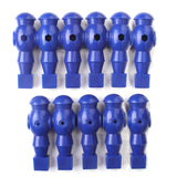 Maxbell 11 Pieces 5/8" Foosball Man Replacement Dynamo Table Soccer Player Blue