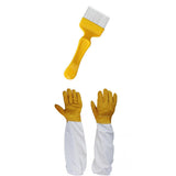 Maxbell 1 Pair Beekeeping Goatskin Gloves + Bee Keeping Stainless Steel Uncapping Fork