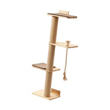 Maxbell 4 Tier Floor to Ceiling Cat Tree Cat Shelves for Kittens Indoor Cats Playing