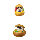 Maxbell 2x Cute Mini Ornaments Resin Ornament Birthday Cake Toppers for Desktop