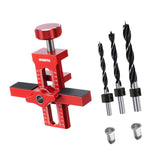 Maxbell Cabinet Door Mounting Jig Aluminium Alloy for Living Room Carpentry Bookcase with 3 drill