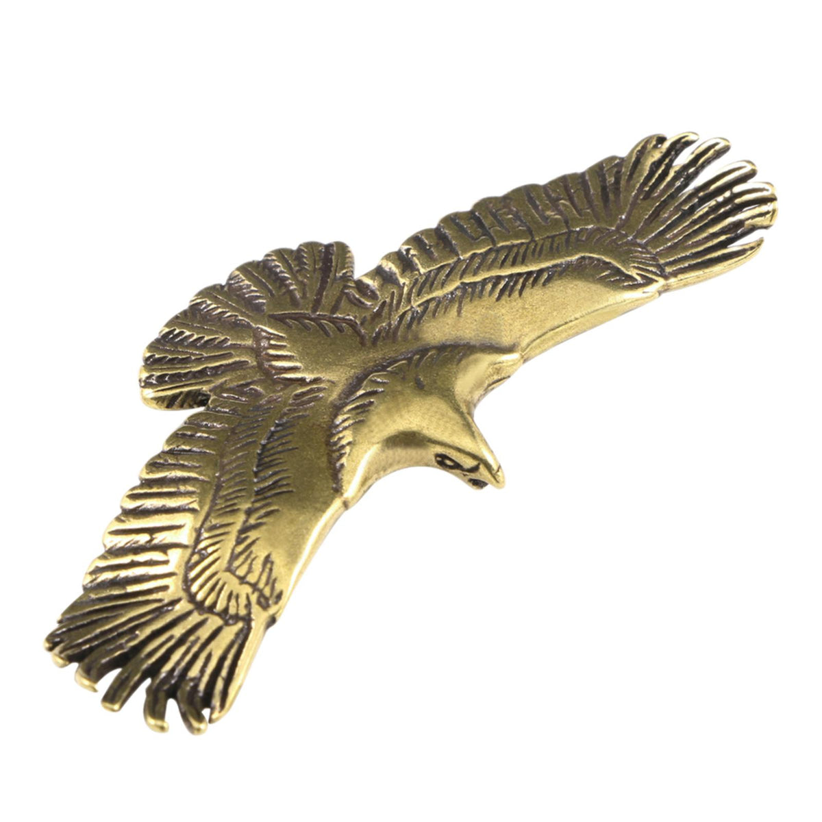 Maxbell Eagle Keychain Pendant Brass Eagle Statue for Bookshelf Living Room Teahouse