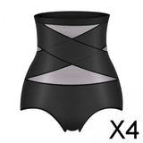 Maxbell 4xWomens High Waist Panties Breathable Soft Elastic Underwear Tummy Control XL