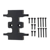 Maxbell RC Center Gearbox Mount Plate Part Toy 1:24 RC Car Transmission Bottom Mount black