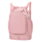 Maxbell Tennis Backpack Decor Racket Shoulder Bag for Outdoor Activities Camping Gym Pink