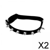 Maxbell 2xLeg Garter Belt Leg Harness Thigh Garter for Fancy Dress Cosplay Halloween Style C