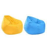 Maxbell Waterproof Stuffed Animal Storage Bean Bag Cover Yellow & Sky Blue