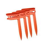 4x Beach Stakes Clamps Outdoor Beach Towel Anchor Clips for Beach Day Travel orange