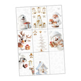 9Pcs Christmas Window Cling Stickers Christmas Decorations for Bedroom Walls Style B