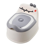 Maxbell Baby Potty Chair Easy to Clean with Handle Lovely Splashing Guard Potty Seat grey