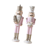 Christmas Nutcracker Statue Party Decor Xmas Figurine for Shelf Home Holiday Large 2  Pieces