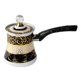 Coffee Pot Stainless Steel Camping Kitchen W Anti Overflow Spout with Handle 550 ml