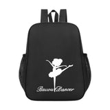 Maxbell Ballet Dance Backpack Portable Gymnastics Ballet Bag for Gym Weekender Girls Black
