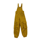 Maxbell 1/6 Scale Bib Overalls Mini Long Pants with Pocket for 12in Figures Dress up yellow