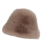 Maxbell Women Fisherman Hat Windproof Snow Cap Bucket Hat for Travel Outdoor Walking Khaki