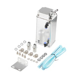 Maxbell Generic Oil Catch Can Kit Sturdy Repair Parts Replacement Oil Separator Tank Silver