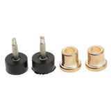 Maxbell High Hee Tips Caps Metal Stiletto Pins Plates Dowel Lift Reduce Noise Golden
