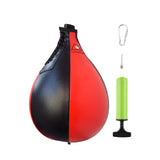 Boxing Speed Bag Hanging Heavy Duty Punch Ball for Fighting Muay Thai Boxing Black Red