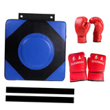 Maxbell Boxing Wall Target Square Sparring Pad Boxing Pad for Sports Workout Fitness 2Pair Gloves L Blue