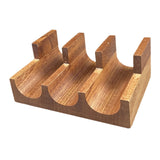 Maxbell Maxbell Wooden Sushi Holder Stand Sushi Serving Plate for Parties Desktop Restaurant 3 Grid