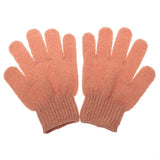 Maxbell Maxbell 1 Pair Stretchable Exfoliating Bath Glove Shower Skin Care Scrubber Massage Skin Cleansing Gloves Orange