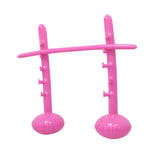Maxbell Inflatable High Jump Bar Fitness Game Prop for Family Gatherings Adults Kids Pink