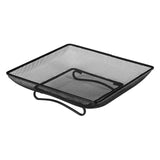 Maxbell Ground Bird Feeder Tray Metal Mesh Square Platform for Squirrel Chicken Deck
