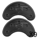 Maxbell 9xPair Anti Slip Rubber Stick On STILETTO Shoe Sole High Heel Tips Tap 62x26mm