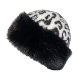 Maxbell Winter Faux Fur Hat for Women Thicken Windproof Warm Cossack Hat for Outdoor Black