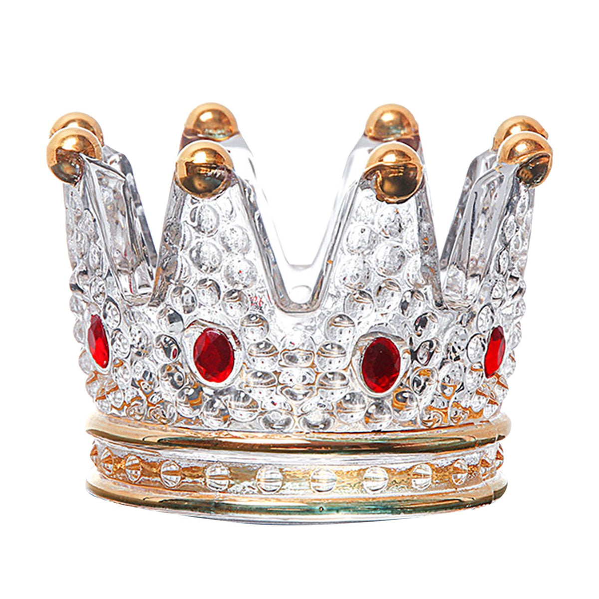 Maxbell Maxbell Tealight Holder Crystal Diamond Candles Holder Beauty Egg Stand Red Stone