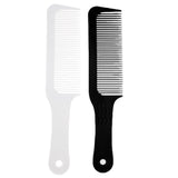Maxbell 2Pcs Flat Top Clipper Comb Finely Waved Teeth Barber Hair Cut Styling Combs