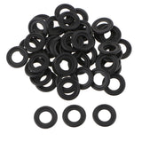 Maxbell 2x50 Pieces Oil Drain Plug Gasket Seal Rubber Black For Saturn Chevy GM